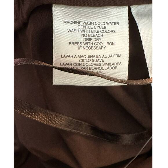 Jones New York brown flat front capri pants size Large - Picture 5 of 11